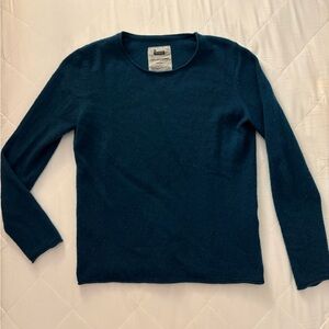 fresh Cashmere Crewneck Sweater in Teal